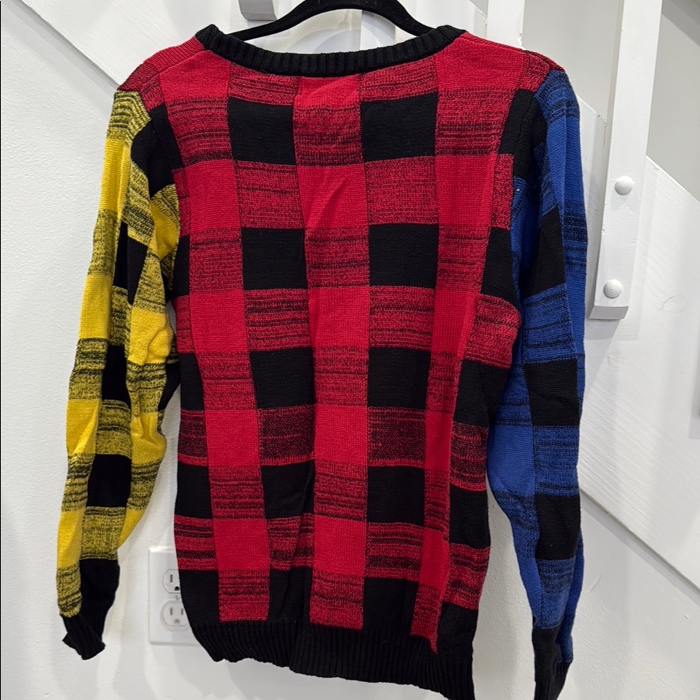 Minkpink Primary Multicolor Checkered Sweater - Picture 6 of 7